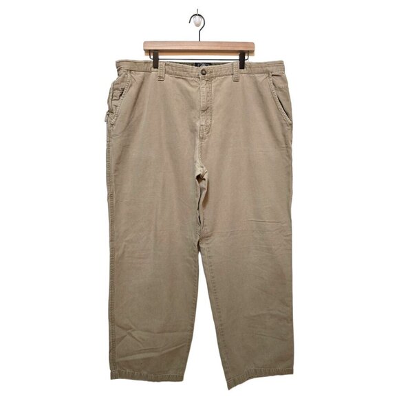 Weatherproof French Khaki Utility Cargo Chino Pants Sz 42x32 - Picture 1 of 10